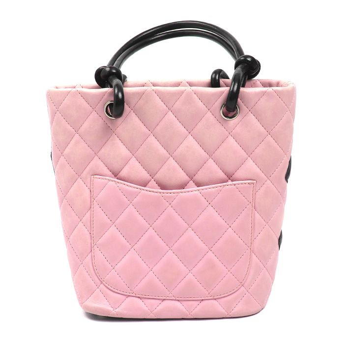 CHANEL シャネル カンボンライン スモール トートバッグ ピンク