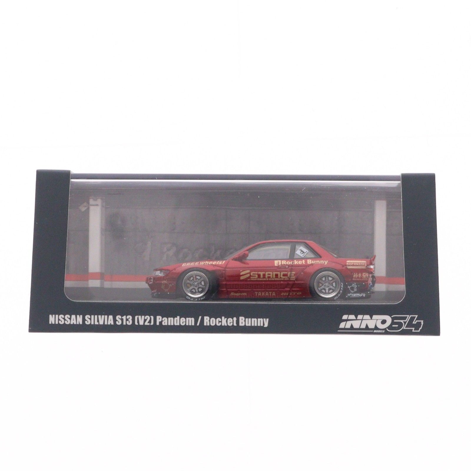 1/64 Nissan シルビア S13(V2) Pandem/Rocket Bunny(レッドメタリック