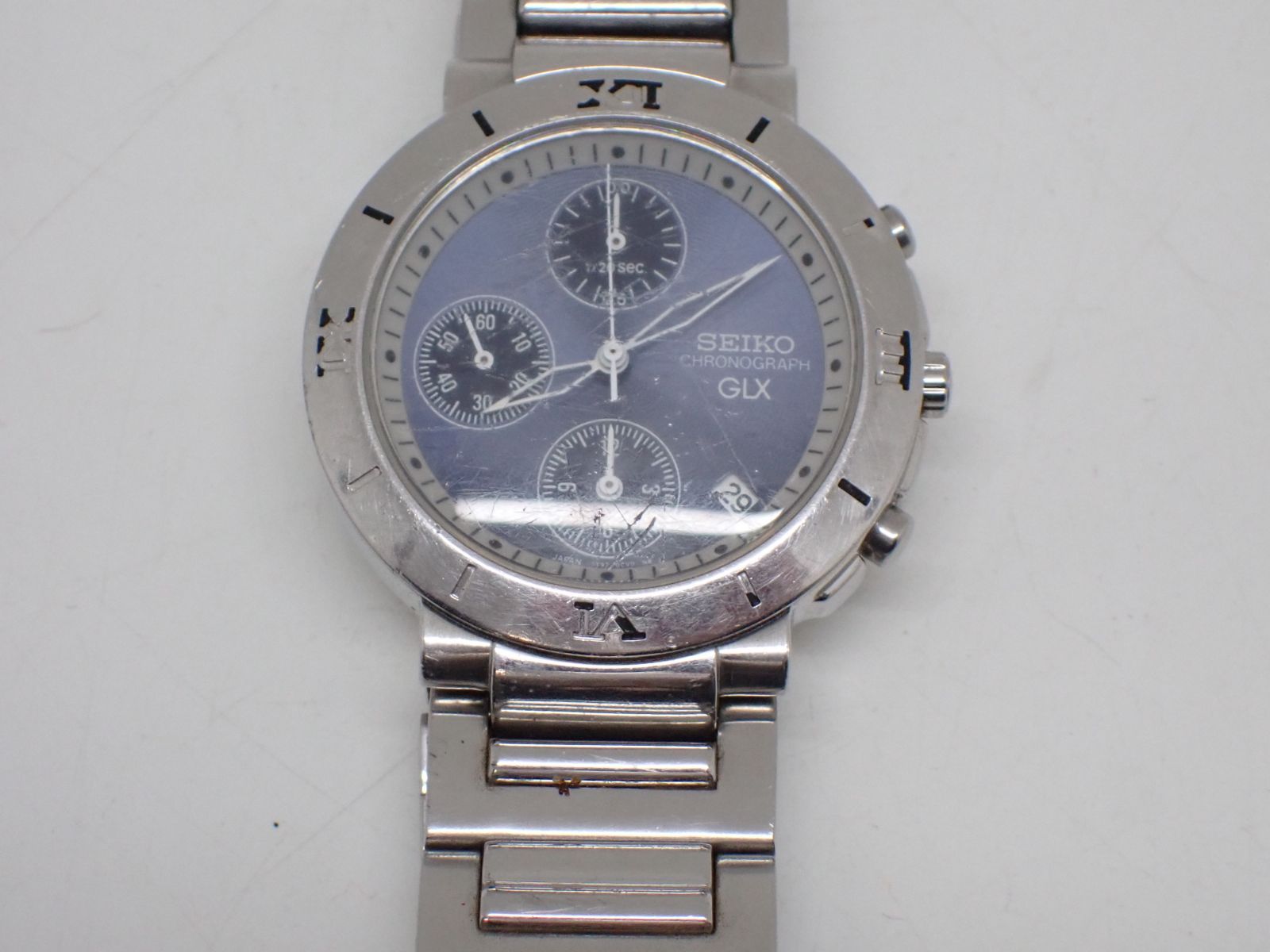 追54586】 ☆ セイコー SEIKO GLX 7T92-0CY0 クロノグラフ クォーツ 