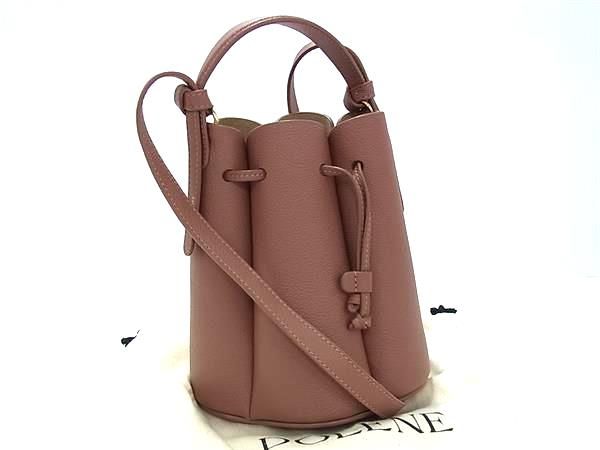 □新品同様□ POLENE ポレーヌ カヌレバッグ レザー 2WAY クロスボディ