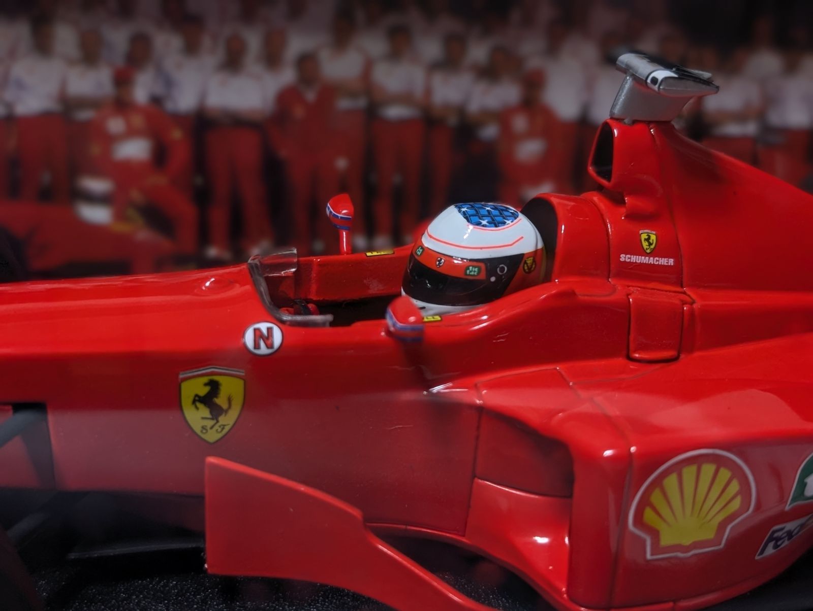 カーズ　マテル　ミハエルシューマッハ 希少未開封マテル1/18フェラーリF399ミハエル・シューマッハ - メルカリ