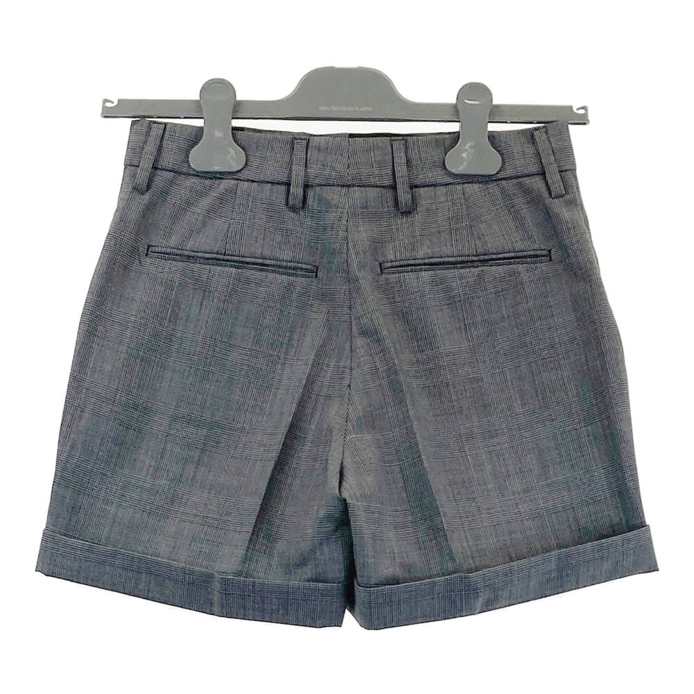 PRADA プラダ P290EU ショートパンツ ウール グレンチェック グレー系 