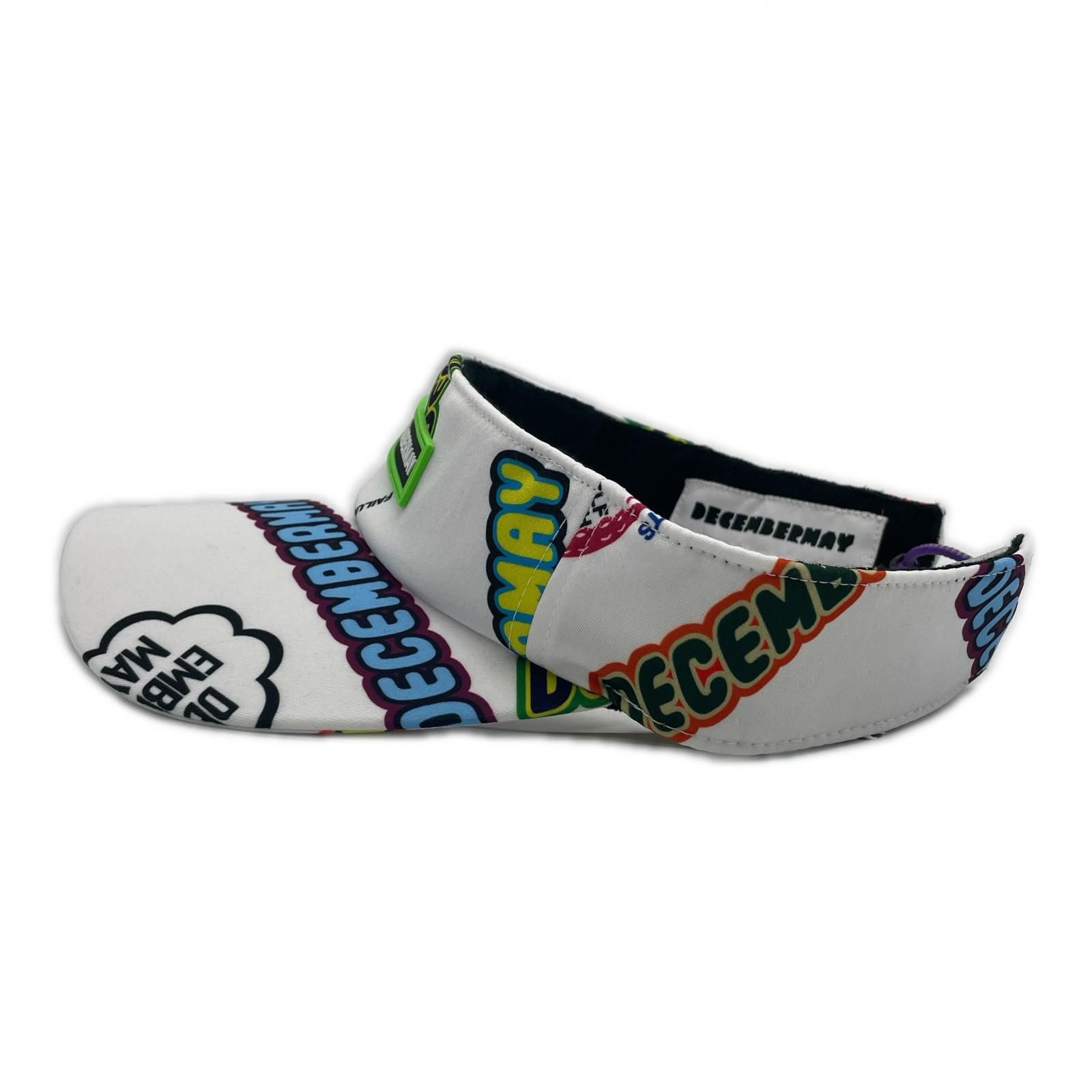 未使用品 ディセンバーメイ DECEMBERMAY サンバイザー フリー ホワイト