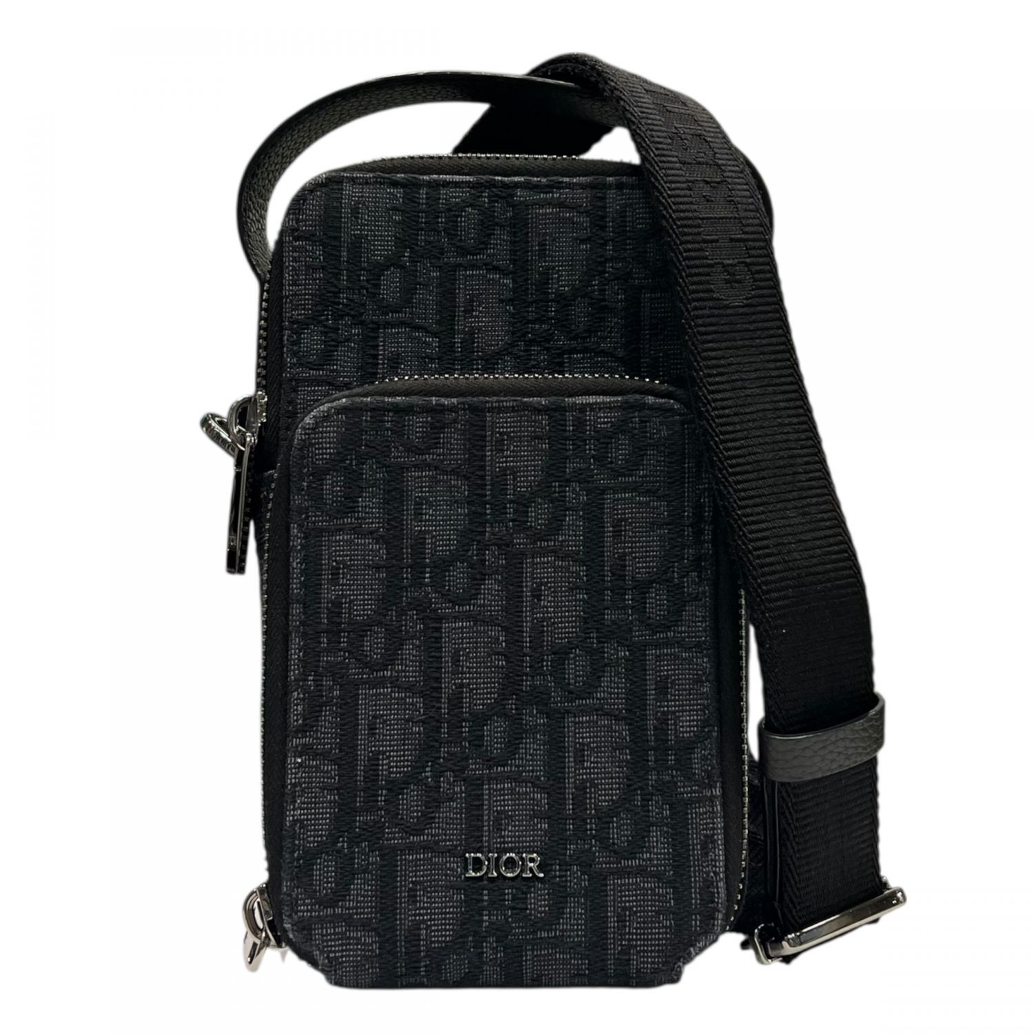 美品　クリスチャンディオール　ポーチ　2つセット　レザー　黒 中古】 Christian Dior クリスチャン・ディオール 2OBCA326YSE