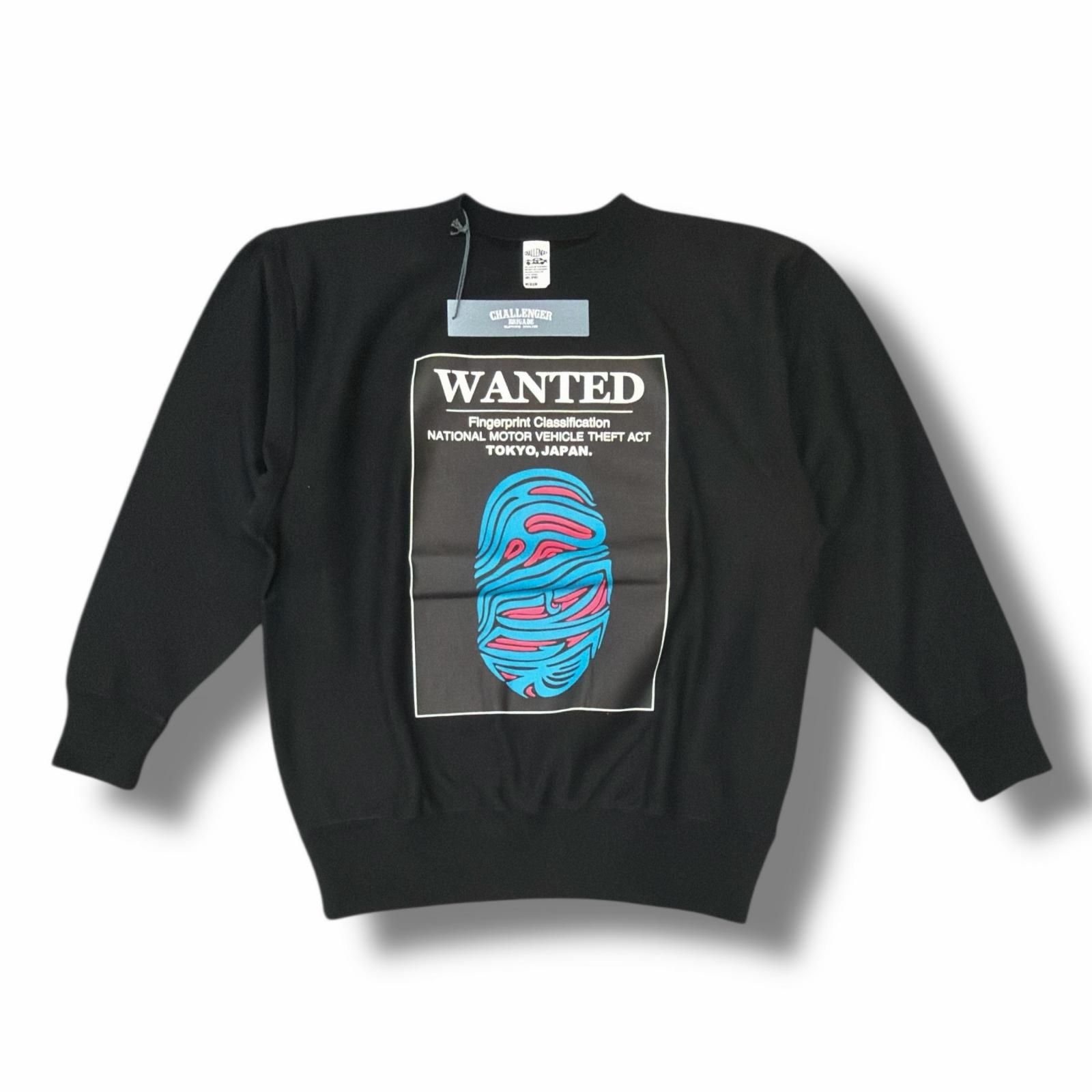 参考上代17600円 未使用 CHALLENGER 24SS CTA C/N SWEAT スウェット トレーナー チャレンジャー CLG-SW 024-001 ブラック M （8700M） 参考上代17600円 未使用 CHALLENGER 24SS CTA C/N SWEAT スウェット
