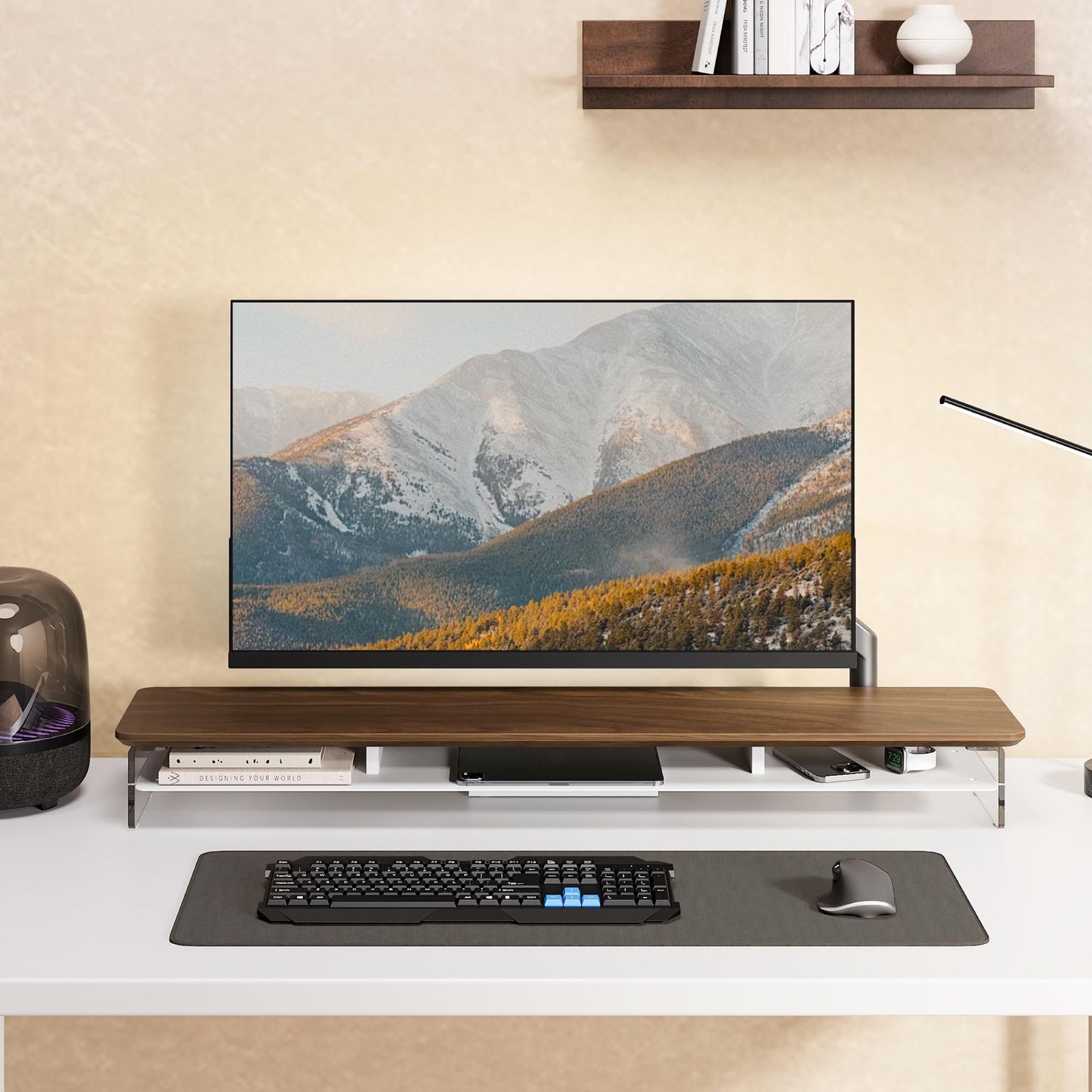 Fenge モニター台 モニタースタンド 卓上 机上台 パソコン台 PC台 机上