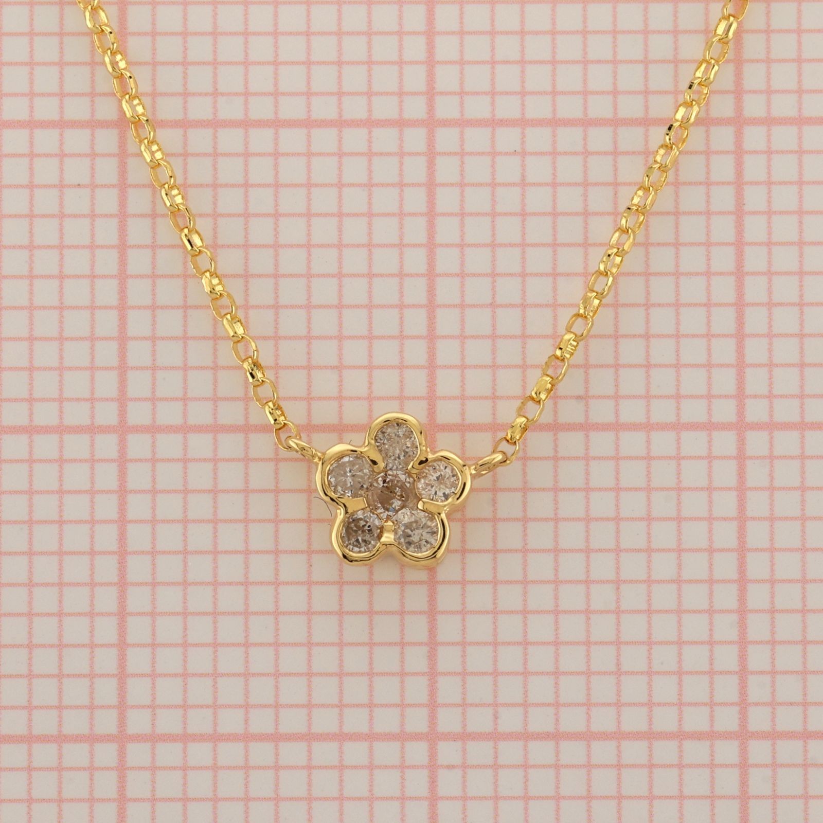 参考定価67,600円！》 K18 ゴールド ダイヤモンド 0.10ct ネックレス 