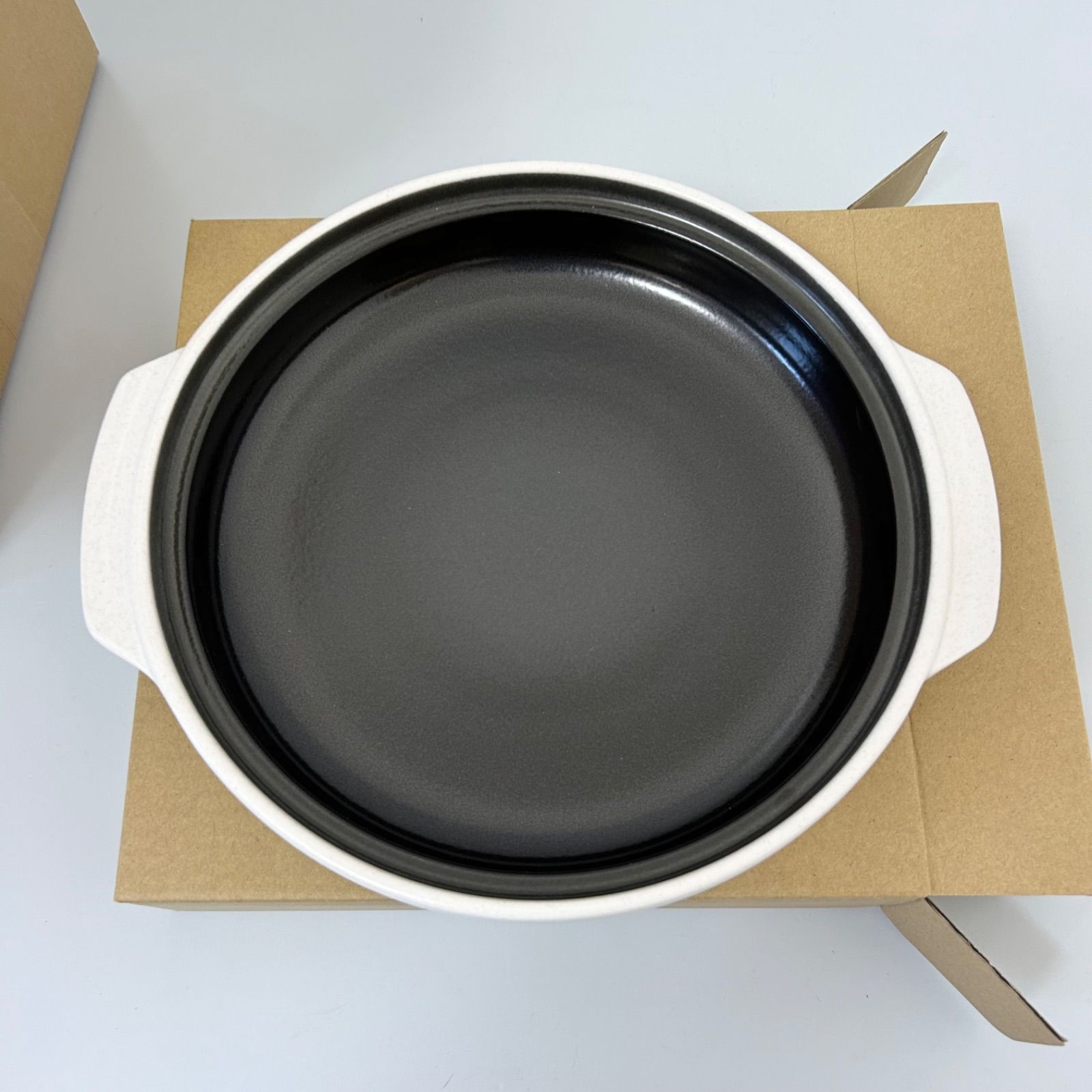 未使用品 cera pot セラポット オフホワイト 26cm 5点セット 白 深鍋