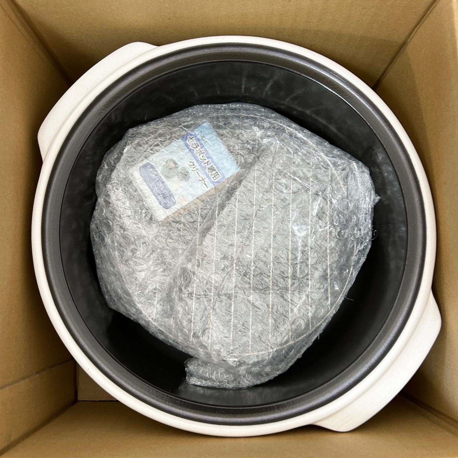 未使用品 cera pot セラポット オフホワイト 26cm 5点セット 白 深鍋