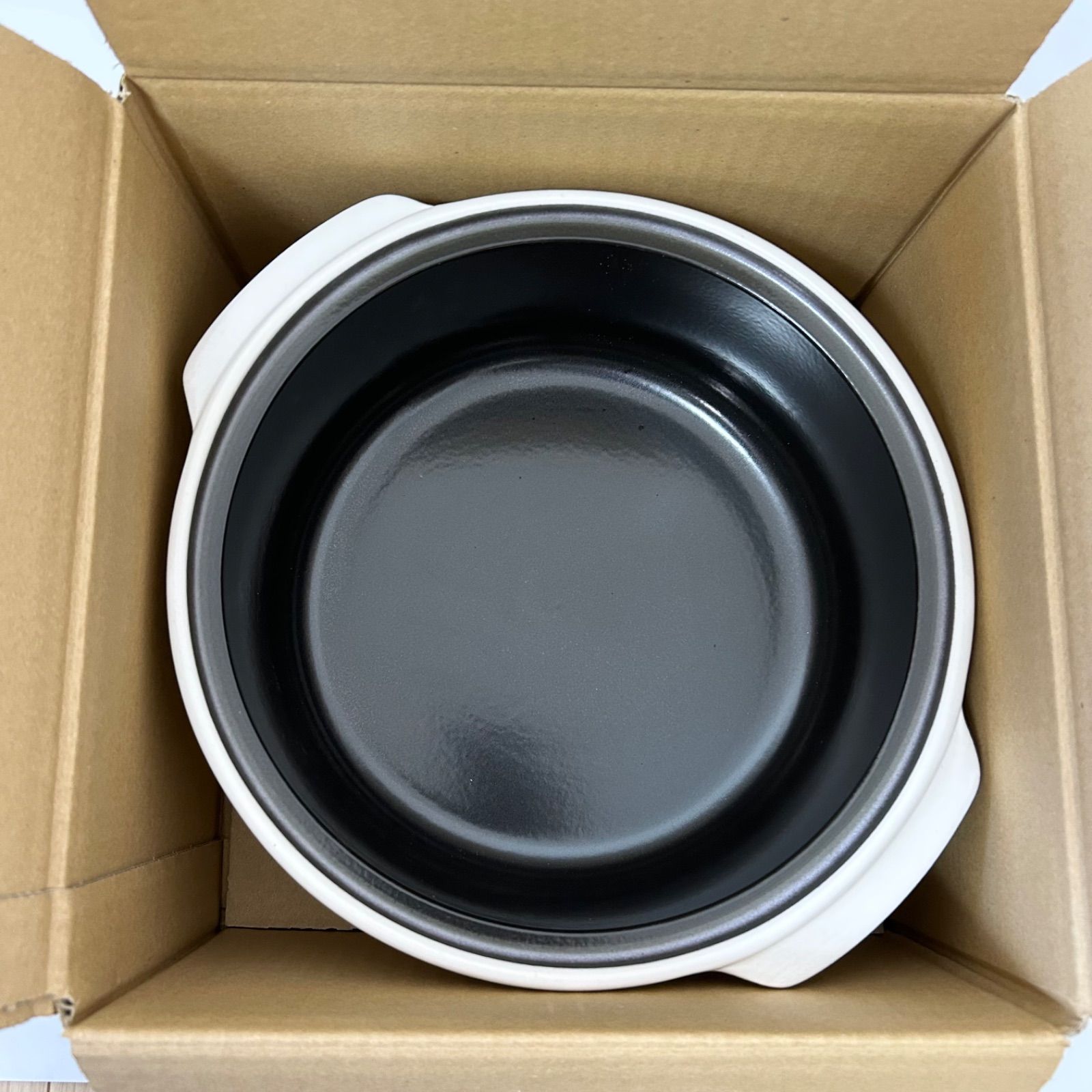 未使用品 cera pot セラポット オフホワイト 26cm 5点セット 白 深鍋