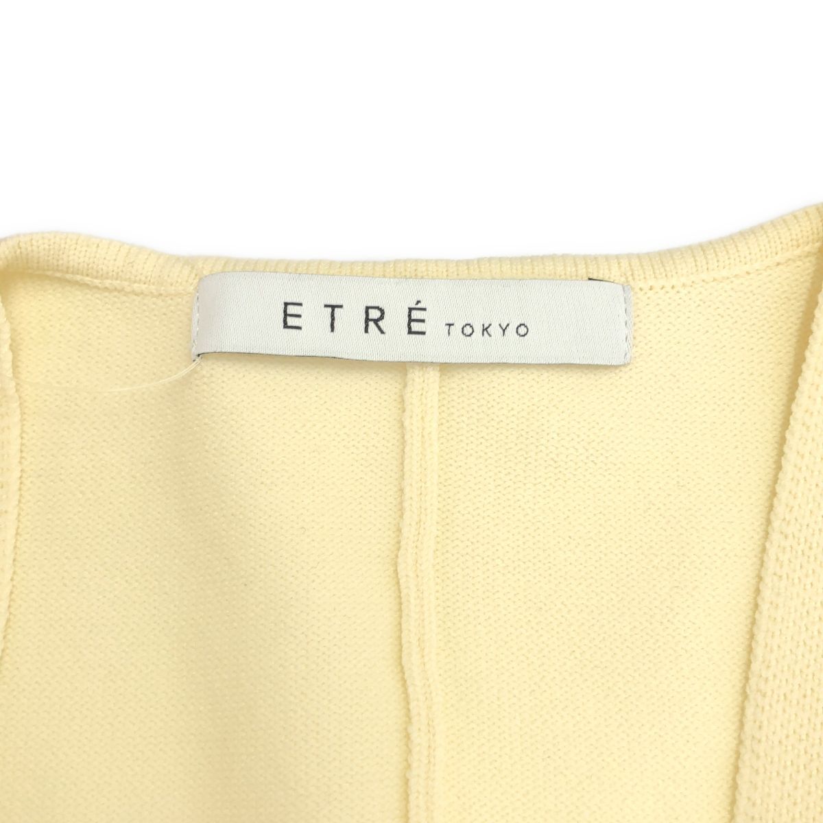 ETRE TOKYO エトレトウキョウ フロントボタンニットオールインワン 