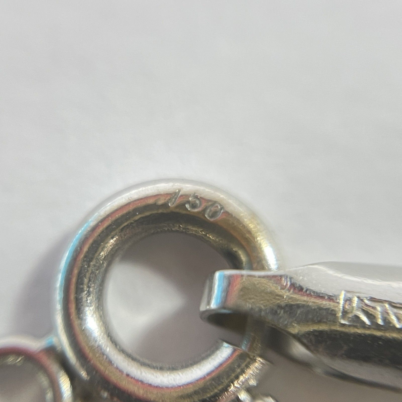 ☆ 750刻印 18金 ホワイトゴールド ブレスレット ITALY刻印 約19