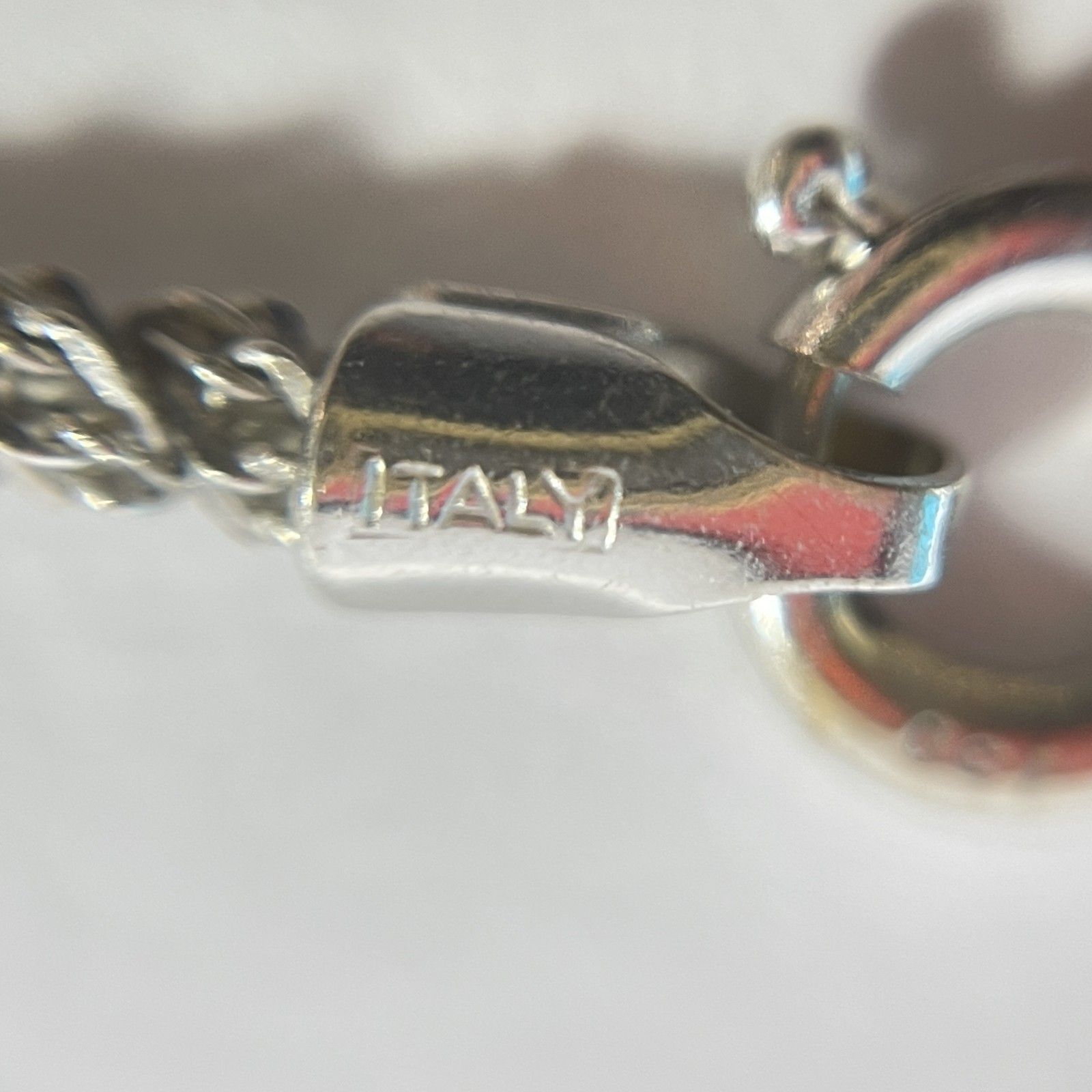 ☆ 750刻印 18金 ホワイトゴールド ブレスレット ITALY刻印 約19