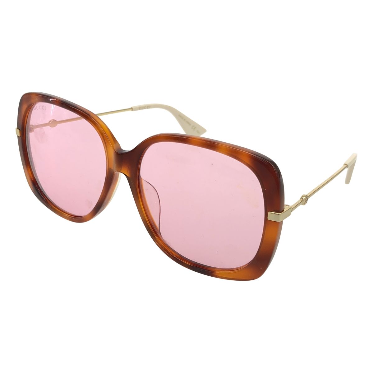 【美品】GUCCI サングラス GUCCI グッチ バタフライ コンビフレーム サングラス GG0511SA ピンク