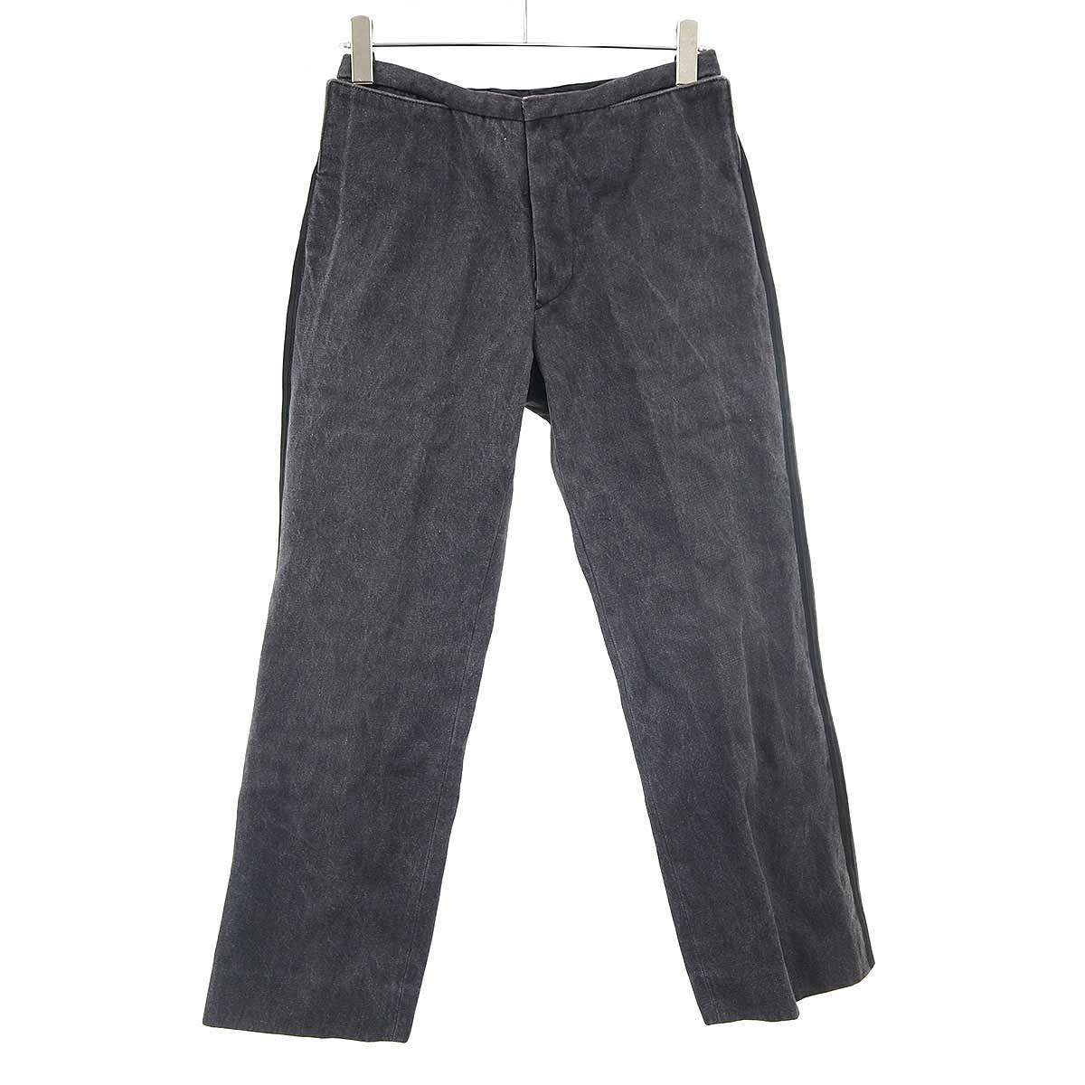 CAROL CHRISTIAN POELL キャロルクリスチャンポエル 1998AW サイドライン デニムトラウザーパンツ  グレー 48 CAROL CHRISTIAN POELL キャロルクリスチャンポエル 1998AW サイド