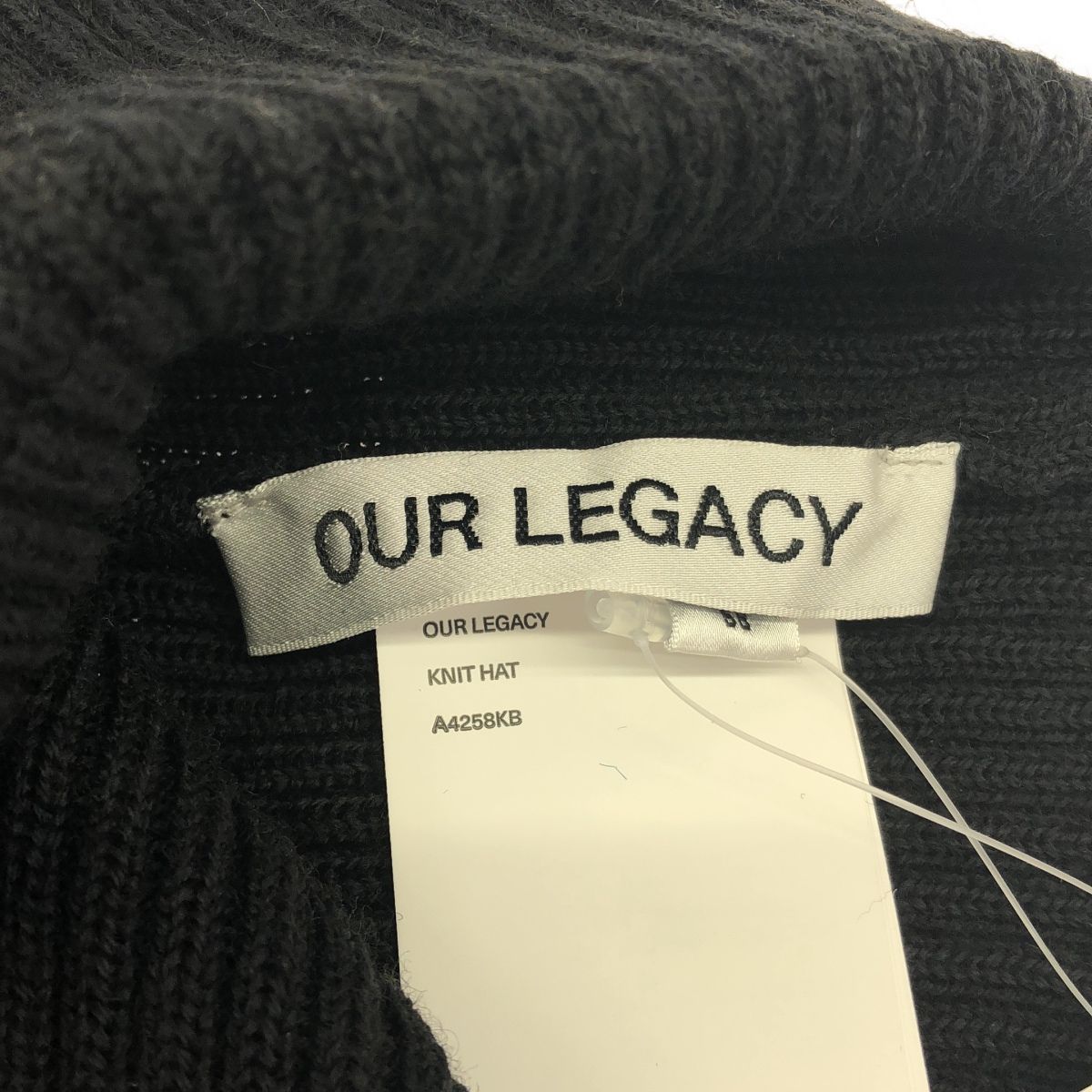OUR LEGACY アワーレガシー KNIT HAT Black Rustic Merino ビーニー
