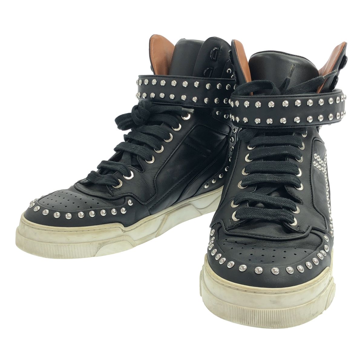 GIVENCHY ジバンシィ タイソン スタッズハイカットレザースニーカー