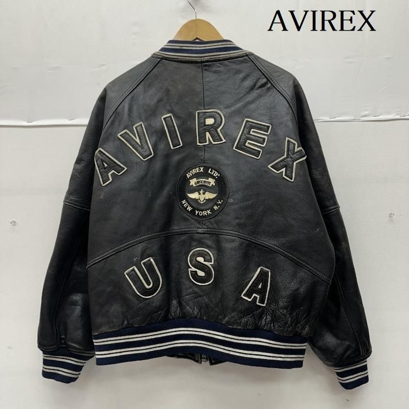 AVIREX アヴィレックス VIRSITY ビンテージ レザー スタジャン 【公式 