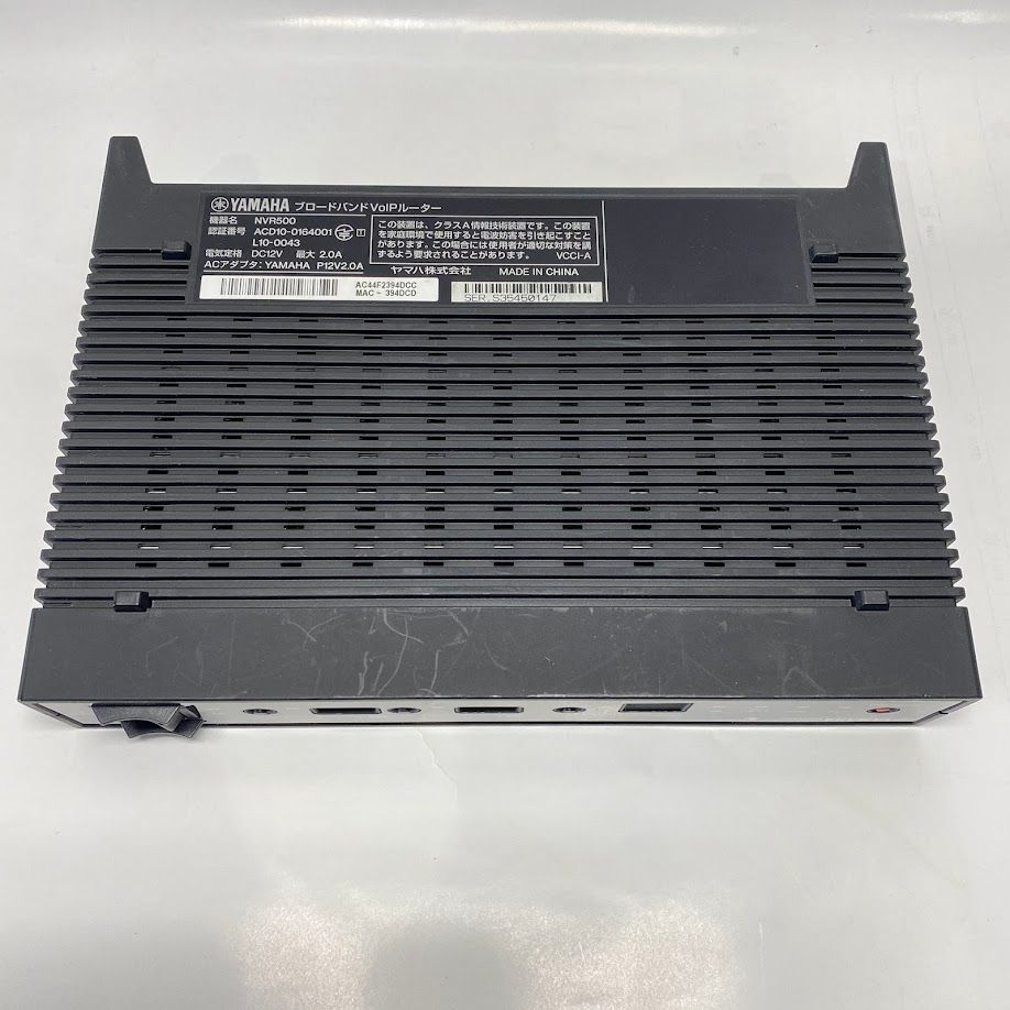 未使用 YAMAHA ブロードバンド VolPルーター NVR500 ヤマハ ヤマハ 