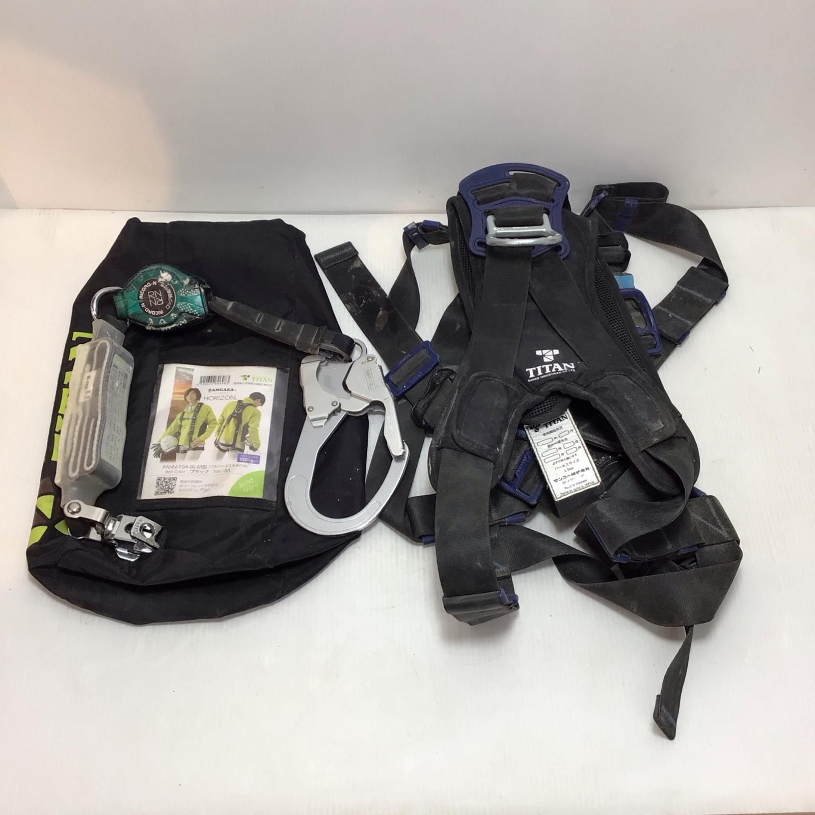 ΘΘTITAN フルハーネス型安全帯 程度B 巻取式シングルランヤード付 PAHN-10 A