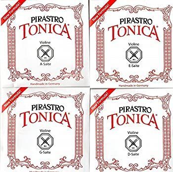 【中古-非常に良い】バイオリン弦 PIRASTRO TONICA トニカ 4/4サイズ 4弦セット(E線: ボール#3127シルバリー)