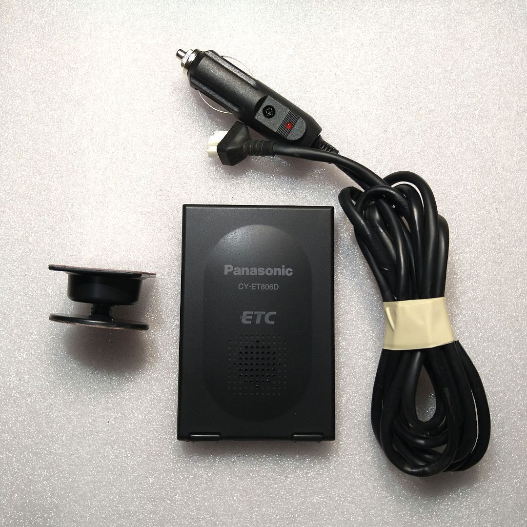 軽自動車登録 一体型 ETC シガー電源 Panasonic CY-ET806D 動作良好品
