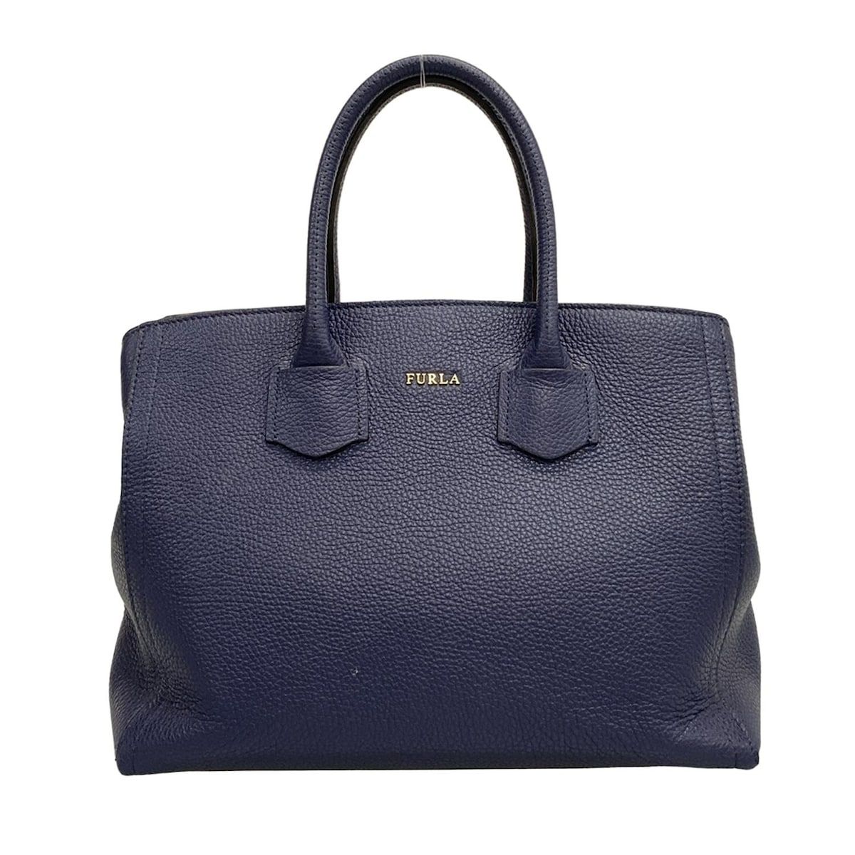 フルラ トートバッグ - ネイビー レザー ネイビー FURLA トートバッグ 