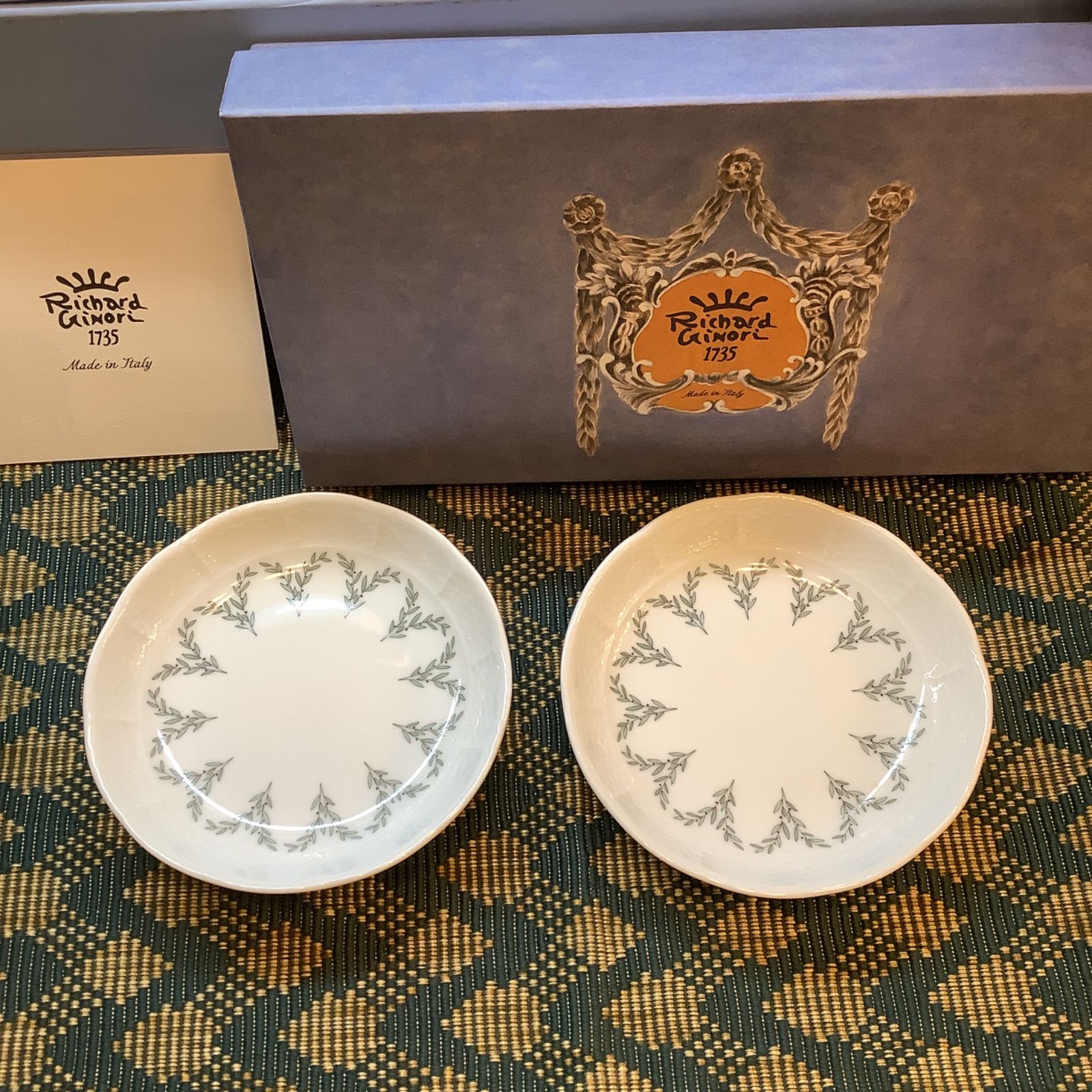 ♥ リチャードジノリ 皆川明コラボ ミナペルホネン オリーヴァシリーズ 小皿 取皿 セット