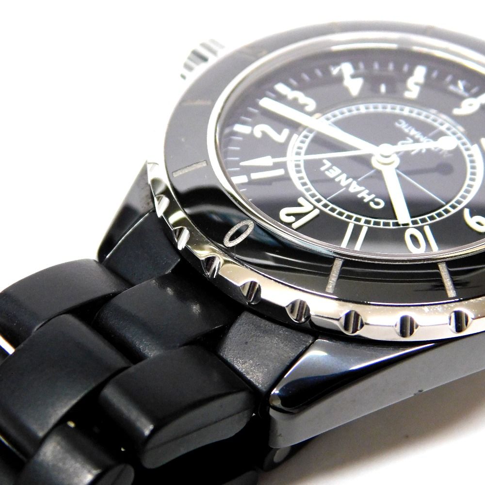  Hn486561 腕時計 シャネル J12 H0684 メンズ ブラック ラバーブレスレット 速乾素材 自動巻き時計 腕時計(アナログ)