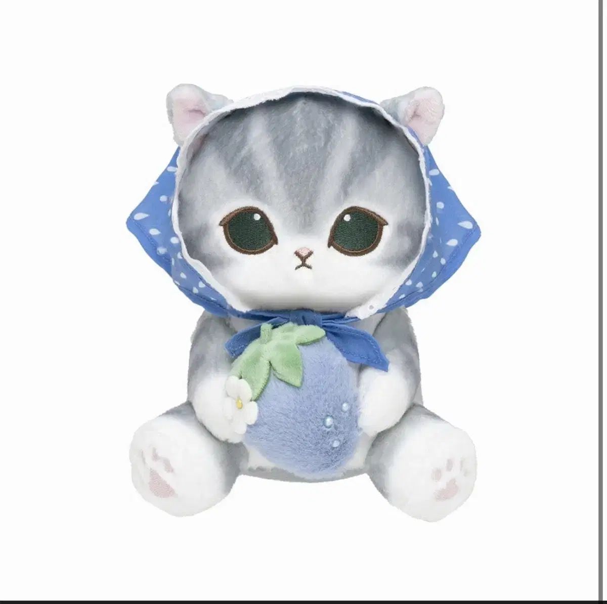mofusand 日本 青い いちご 猫 ぬいぐるみ
