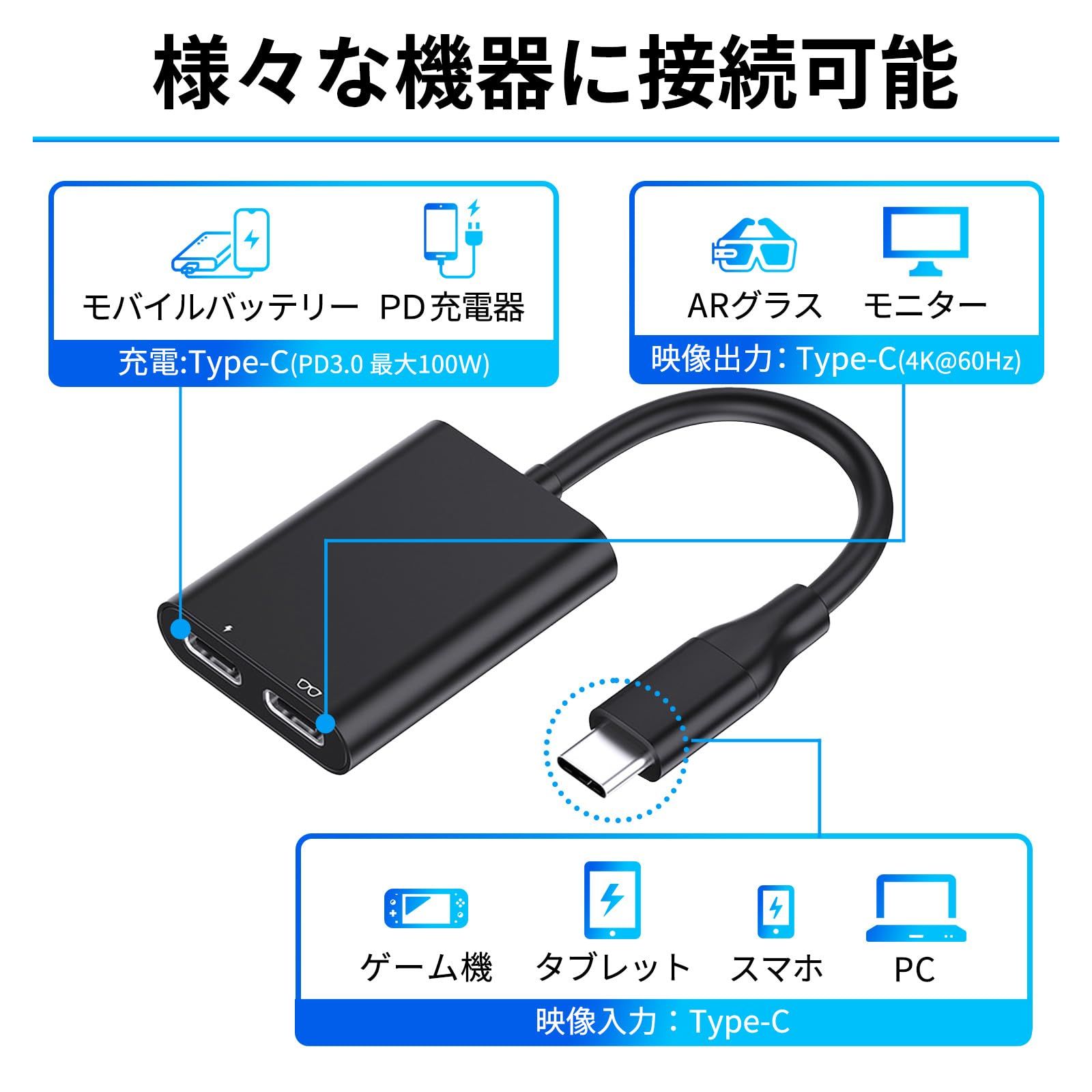 サクラガレージ ARグラス USB-C HUB XREAL スマホ Steam Deck Switch 