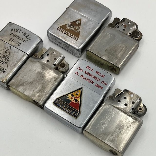 ZIPPO ベトナム 米陸軍 機甲師団（Armored Division）1・2・3 ｜ 3点