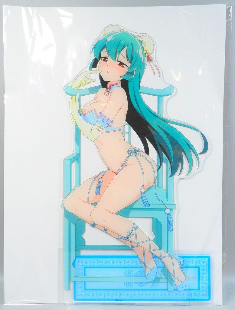 ティームエンタテインメント くじコレ 魔法少女にあこがれて チャイナ水着Style for トレスマジア S-2賞 マジアアズール 超特大アクリルスタンド