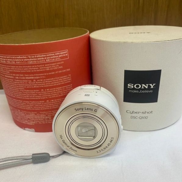 【レンズ】美品 動作確認済み　Sony Lens G　Cyber-Shot QX DSC-QX10 箱・説明書付　充電器なし スマホ用レンズ