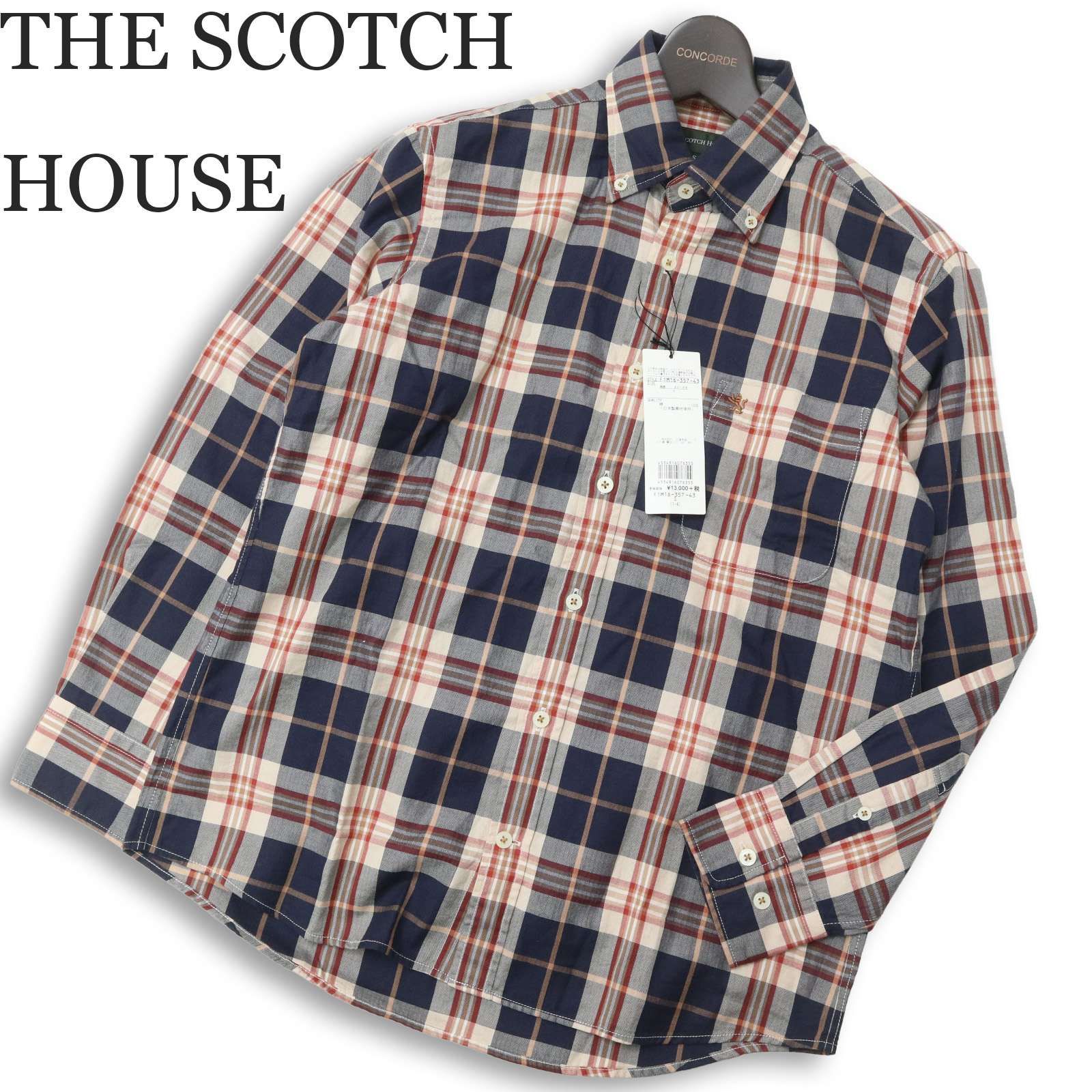 新品 未使用】 THE SCOTCH HOUSE スコッチハウス ロゴ刺繍☆ 日本製