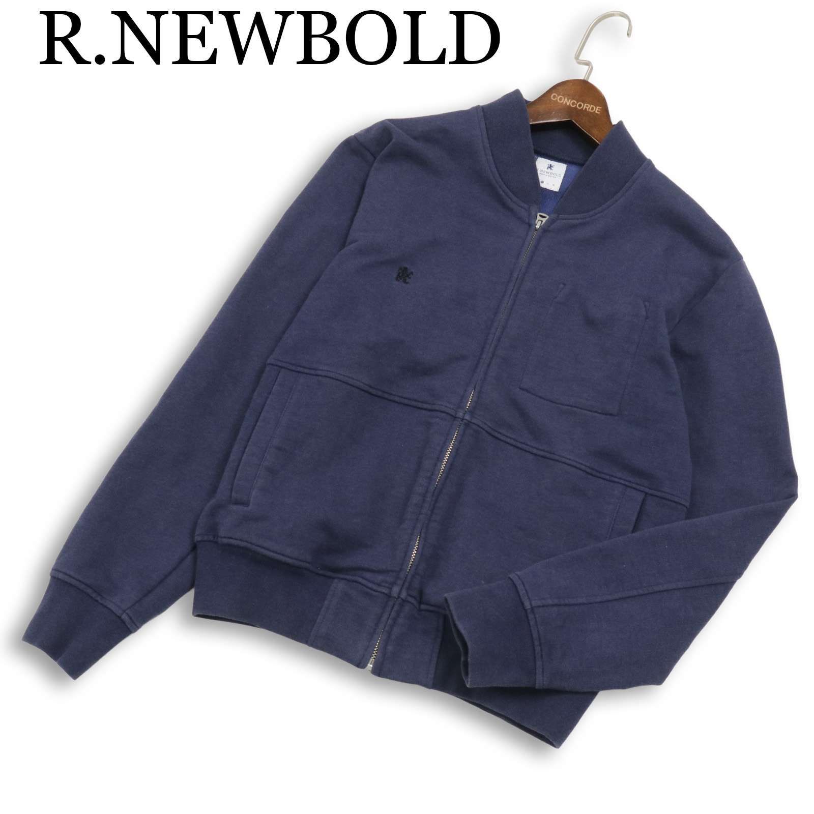 R.NEWBOLD ポールスミス 通年 ロゴ刺繍 スウェット ジップアップ 