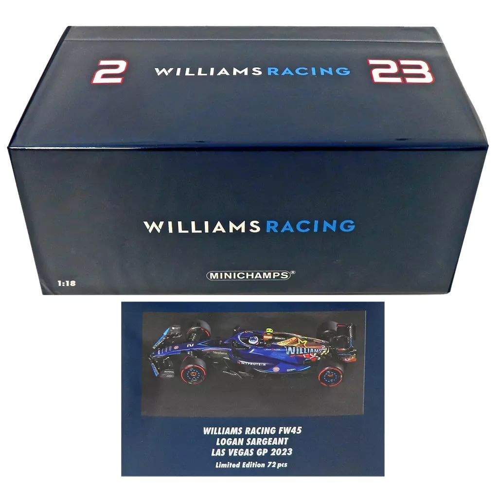 ミニカー 1|18 ウィリアムズ レーシング FW 45 ローガン サージェント ラスベガスGP 2025