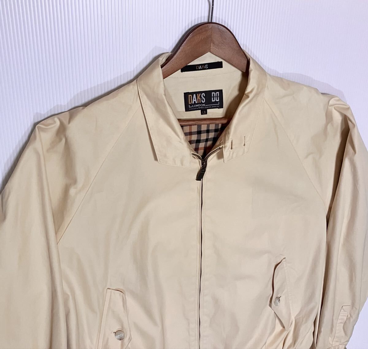 DAKS ダックス 日本製 GOLF LINE コットンギャバジン スイングトップ 
