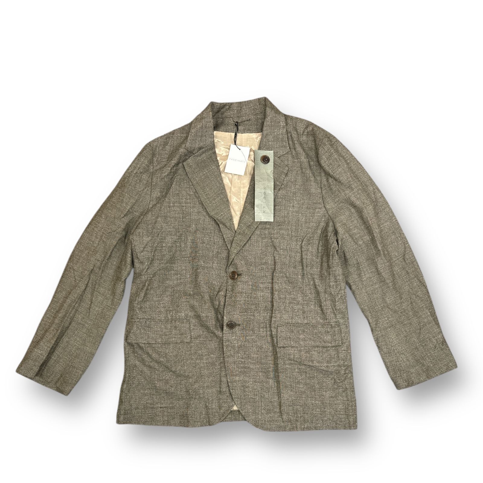参考上代122100円 NOUSAN 23AW ウールリネンシングルテーラード 