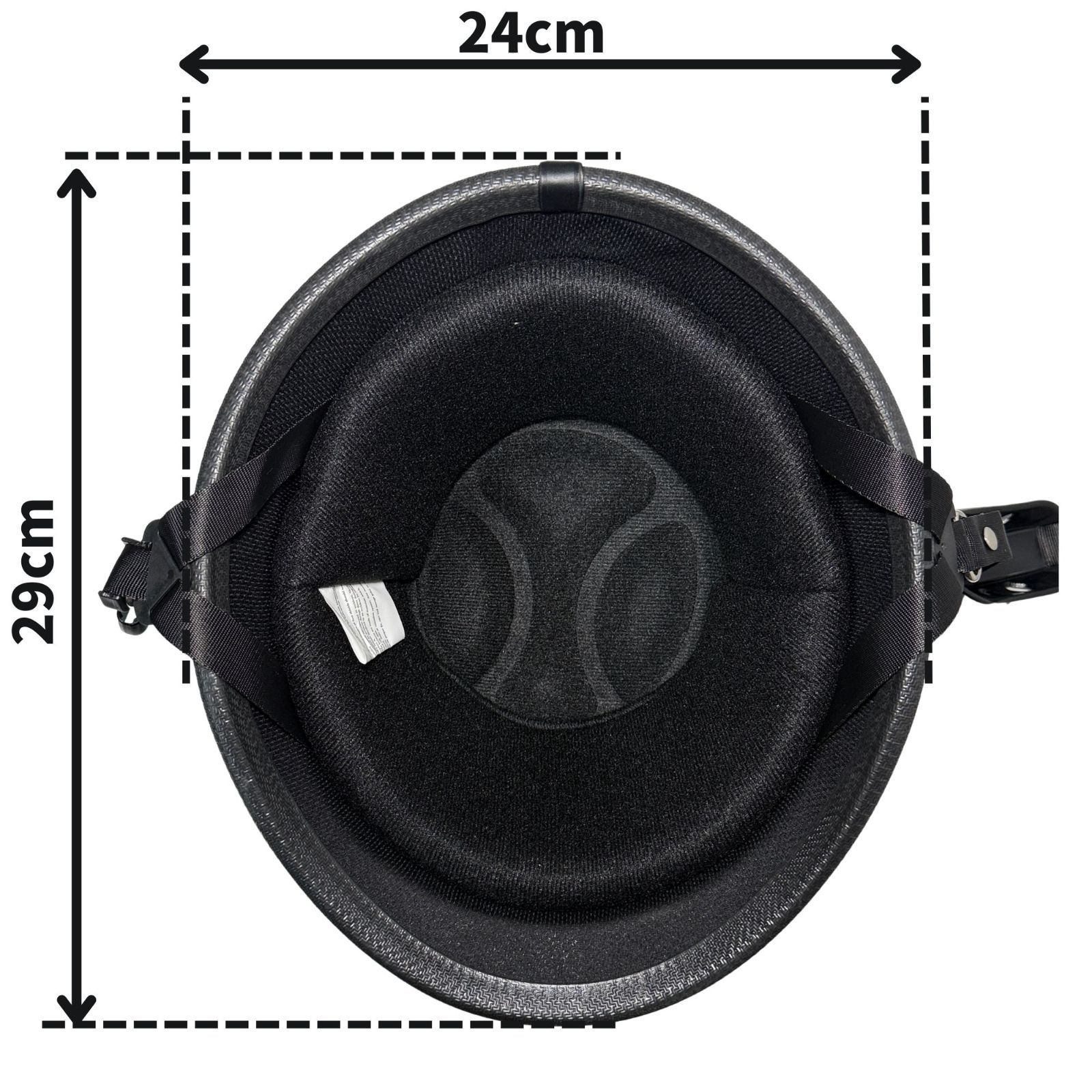 ナチヘル マットブラック ジャーマンスタイル ヘルメット スモール