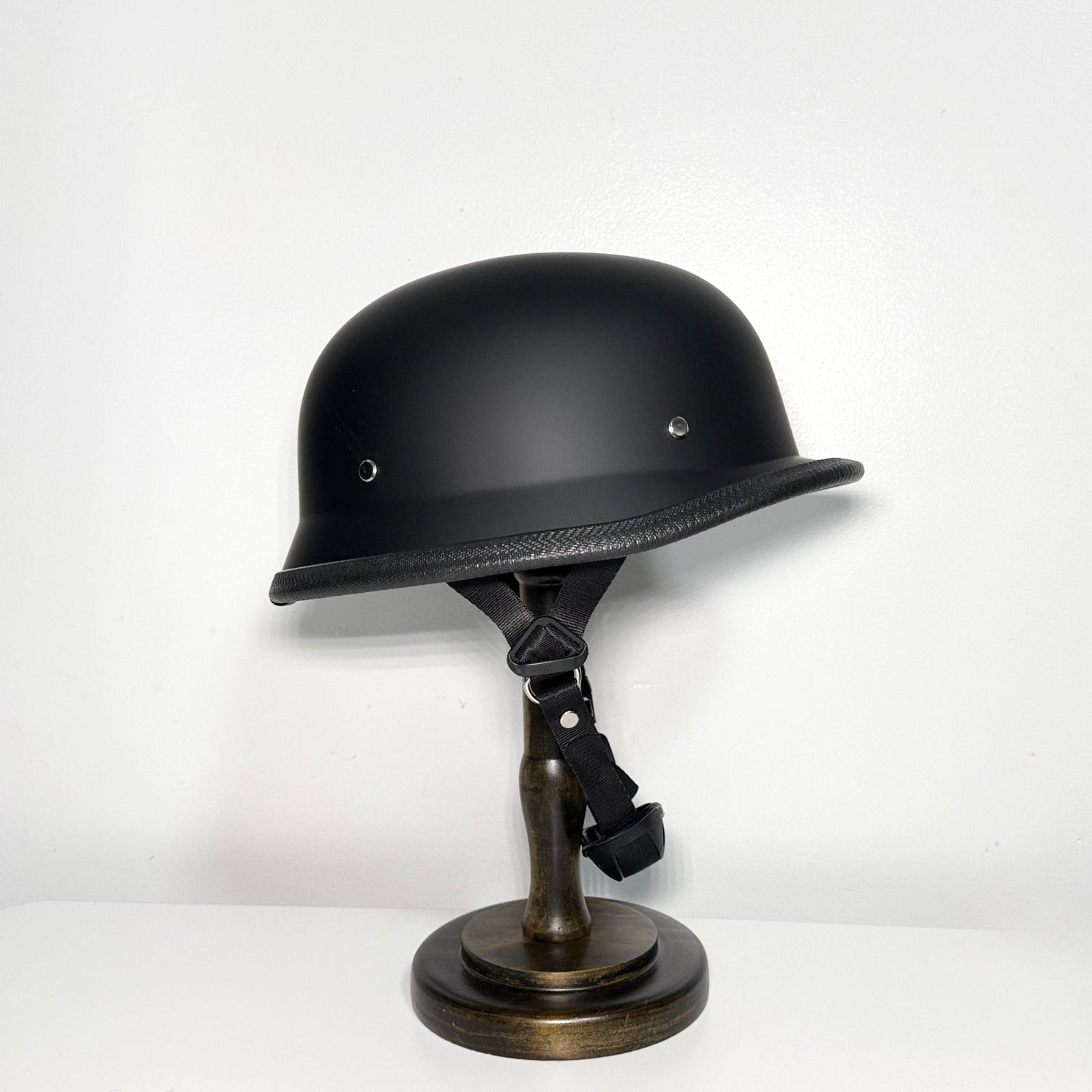 ナチヘル マットブラック ジャーマンスタイル ヘルメット スモール