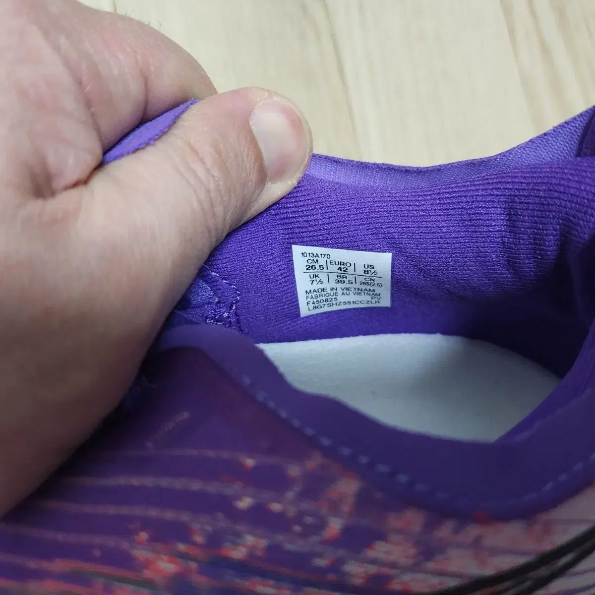  アシックス MEGA BLAST 265 サイズ パープル 登山靴 トレッキングシューズ アウトドアシューズ