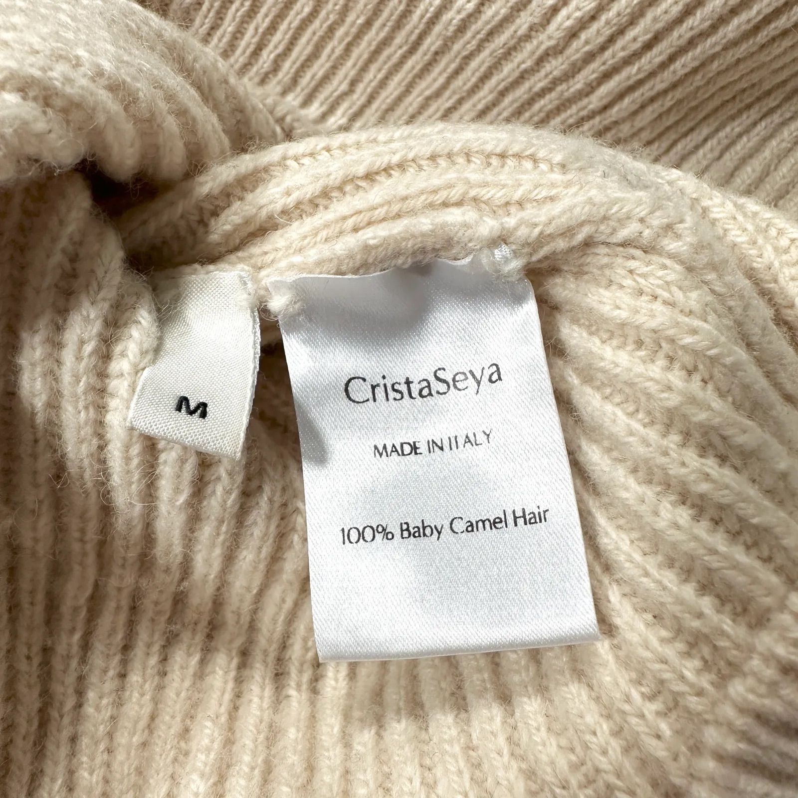 Cristaseya クリスタセヤ ニット セーター キャメル 厚手 M 【公式通販】