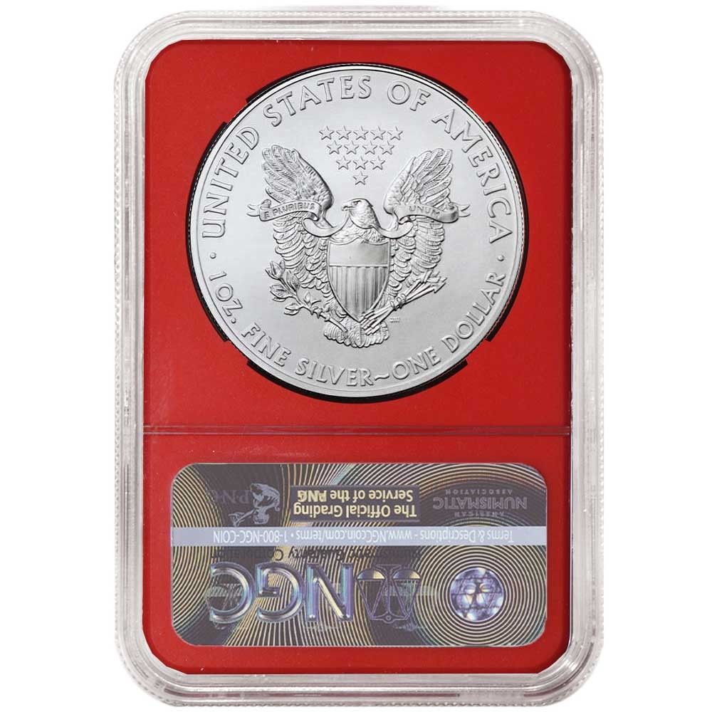 2021年 (W) $1 タイプ1 アメリカンシルバーイーグル NGC MS70 ER