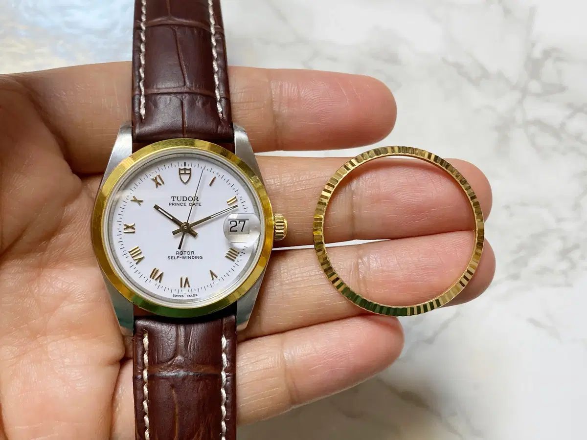  チューダー プリンス 74033 白ダイアル カジュアルジャケット 自動巻き時計 腕時計(アナログ)