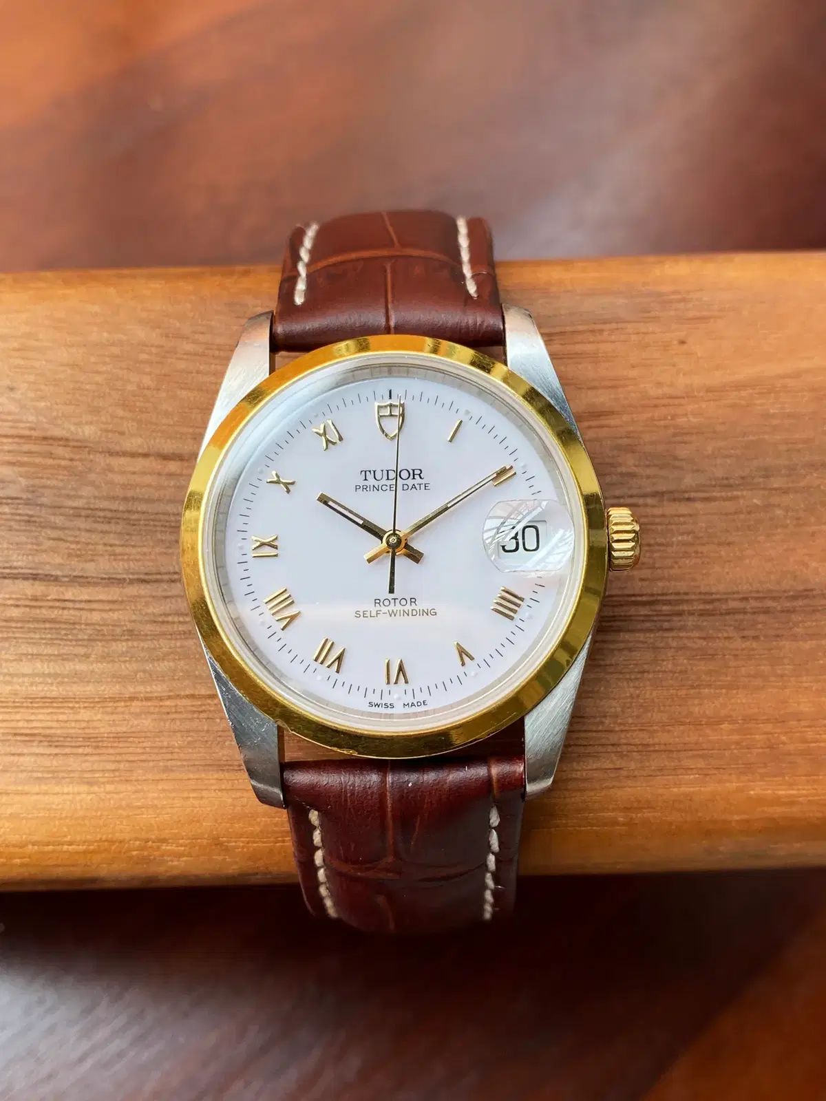 チューダー プリンス 74033 白ダイアル