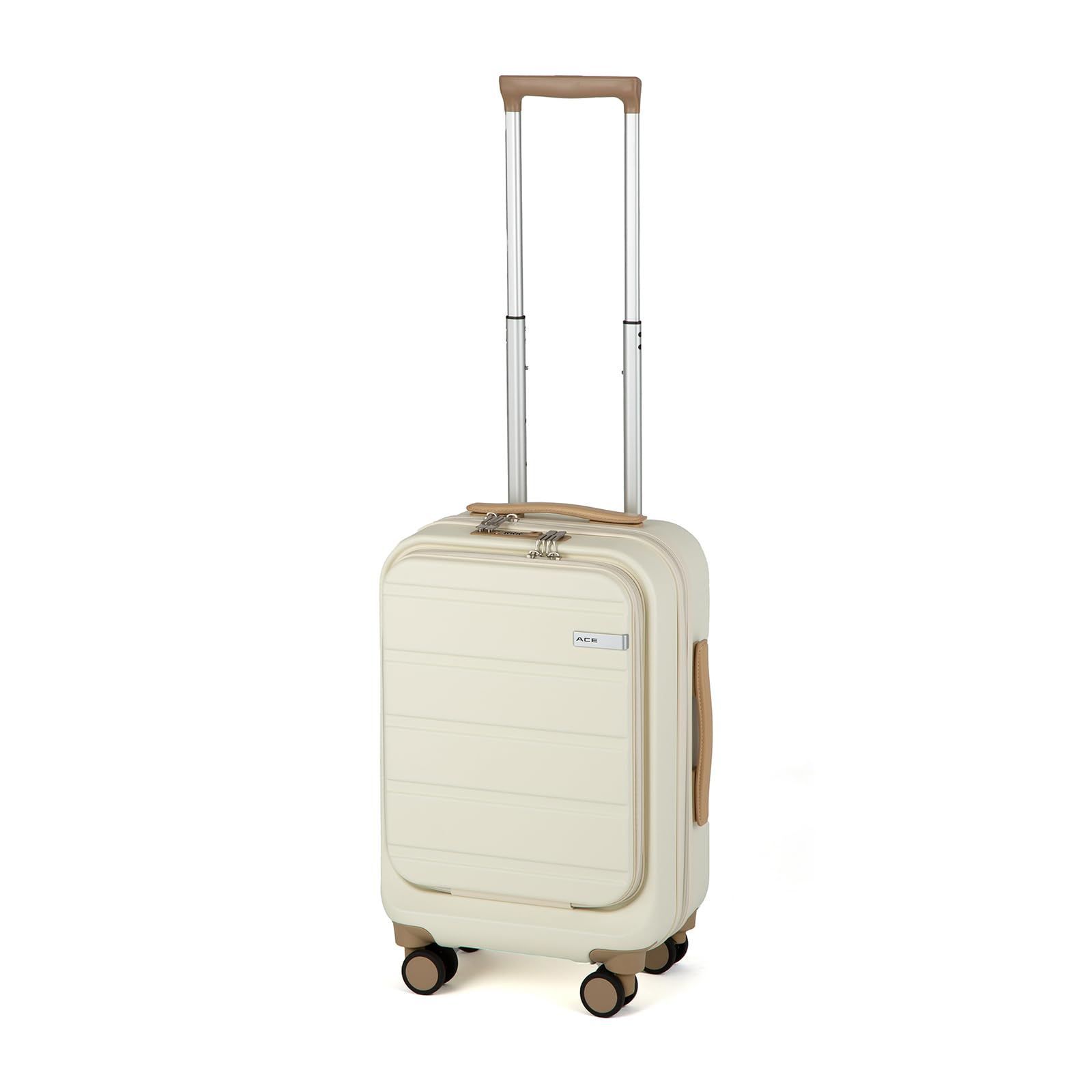 数量 キャリーケース キャスターストッパー フレットボード 双輪キャスター アイボリー スーツケース Sサイズ 機内持込 エース 29 L