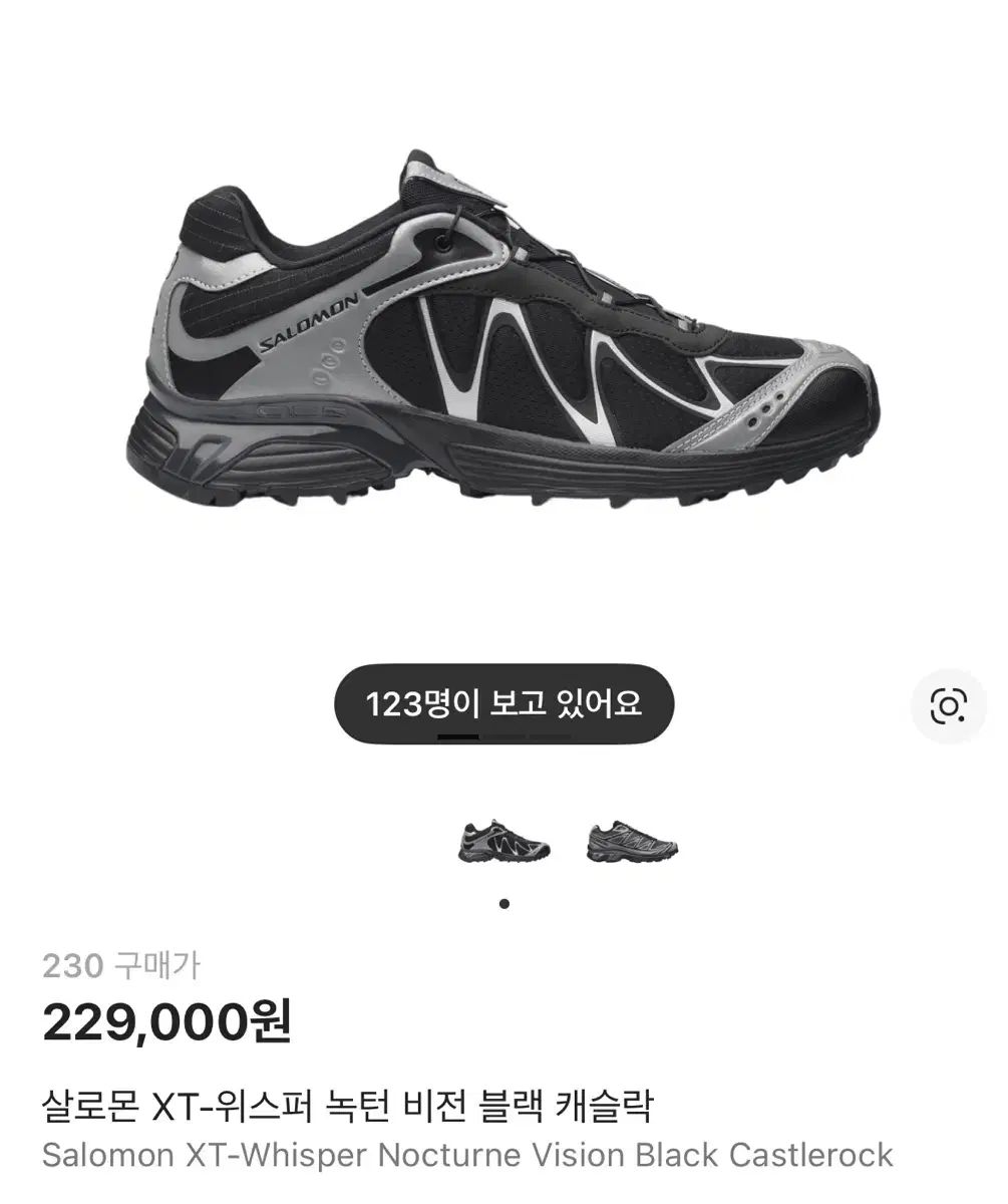 SALOMON XT WHISPER Nocturne ビジョン 230