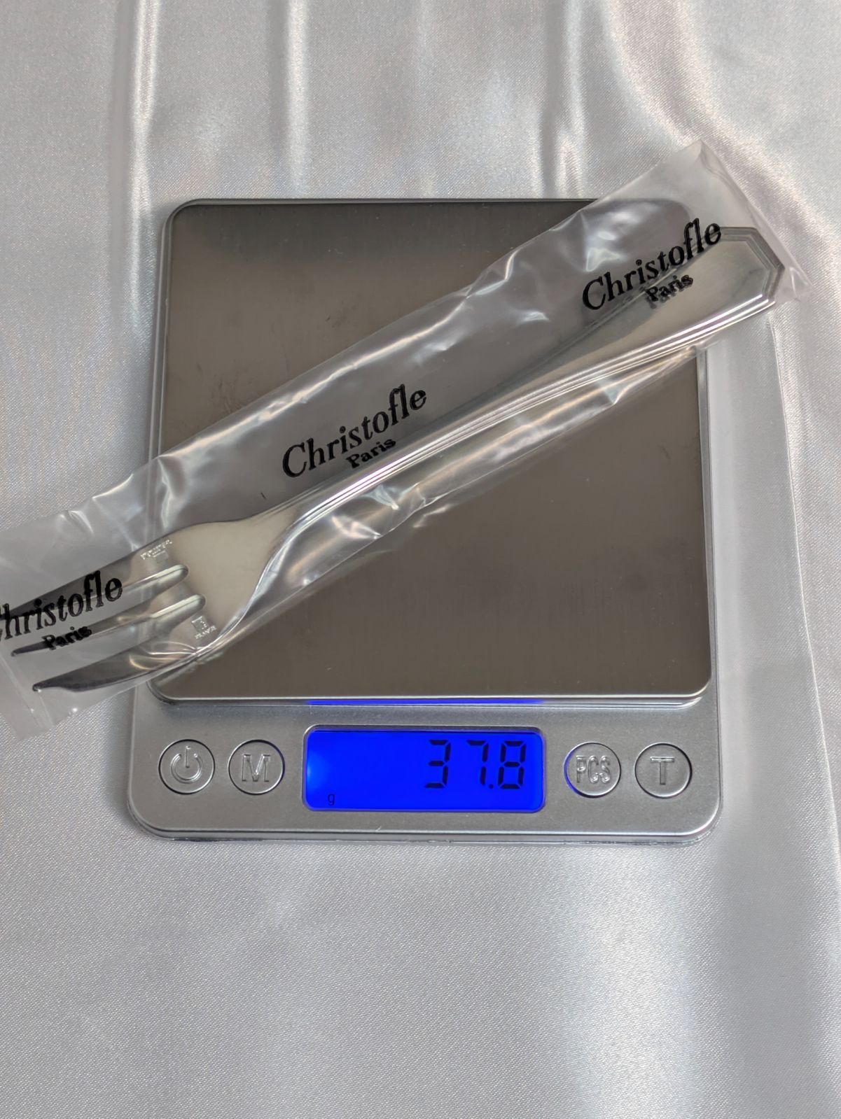 クリストフル アメリカ ケーキフォーク 5本セット 16 cm ♥ Christofle America シルバーコーティング アール デコ フランス製 銀食器 カトラリー 刻印あり 属 1933年発表モデル