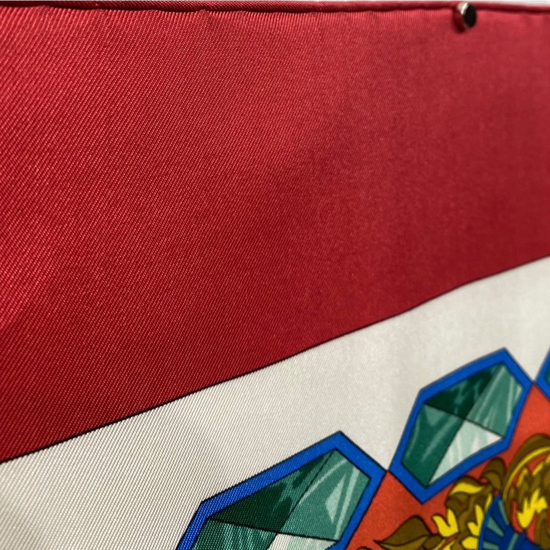 エルメス カレ90 L'ENTENTE CORDIALE シルクスカーフ 仏英同盟 レッド